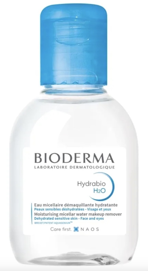Bioderma HYDRABIO H2O - Eau Micellaire Démaquillante Hydratante - Visage et Yeux - Peaux Sensibles Déshydratées, 100ml