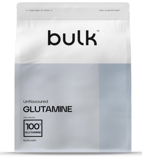 [E-COM68] Bulk Glutamine en Poudre, Supplément Acides Aminés, Nature, 500 g
