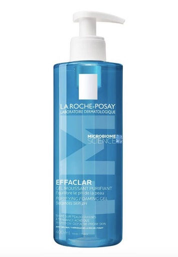 [E-COM01] La Roche-Posay EFFACLAR GEL MOUSSANT PURIFIANT NETTOYANT PEAU GRASSE 400ml
