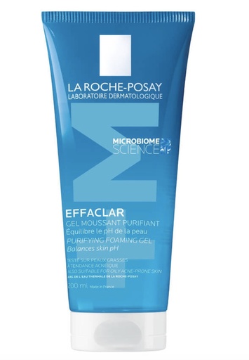 [E-COM02] La Roche-Posay EFFACLAR GEL MOUSSANT PURIFIANT NETTOYANT PEAU GRASSE 200ml
