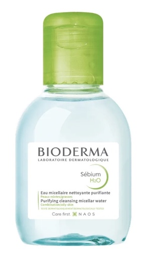 [E-COM19] Bioderma SEBIUM H2O - Eau Micellaire Nettoyante et Purifiante - Visage - Peaux Mixtes à Grasses, 100ml